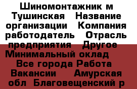 Шиномонтажник м.Тушинская › Название организации ­ Компания-работодатель › Отрасль предприятия ­ Другое › Минимальный оклад ­ 1 - Все города Работа » Вакансии   . Амурская обл.,Благовещенский р-н